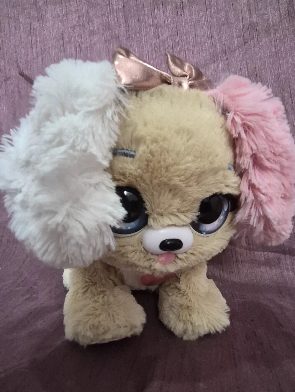 Present Pets Princess Fancy Puppy Interactive Plush - Works Good!